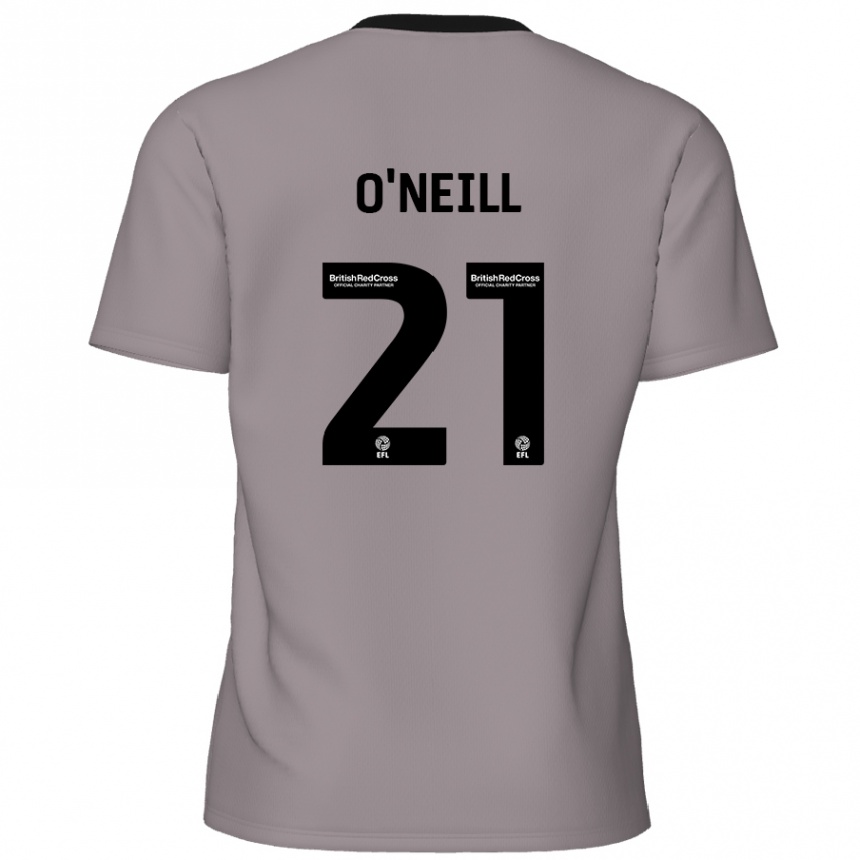 Enfant Football Maillot Ollie O'neill #21 Gris Tenues Extérieur 2024/25 Canada