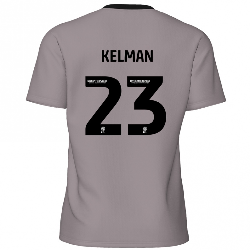 Enfant Football Maillot Charlie Kelman #23 Gris Tenues Extérieur 2024/25 Canada