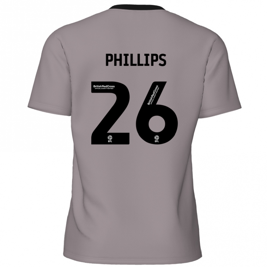 Enfant Football Maillot Noah Phillips #26 Gris Tenues Extérieur 2024/25 Canada