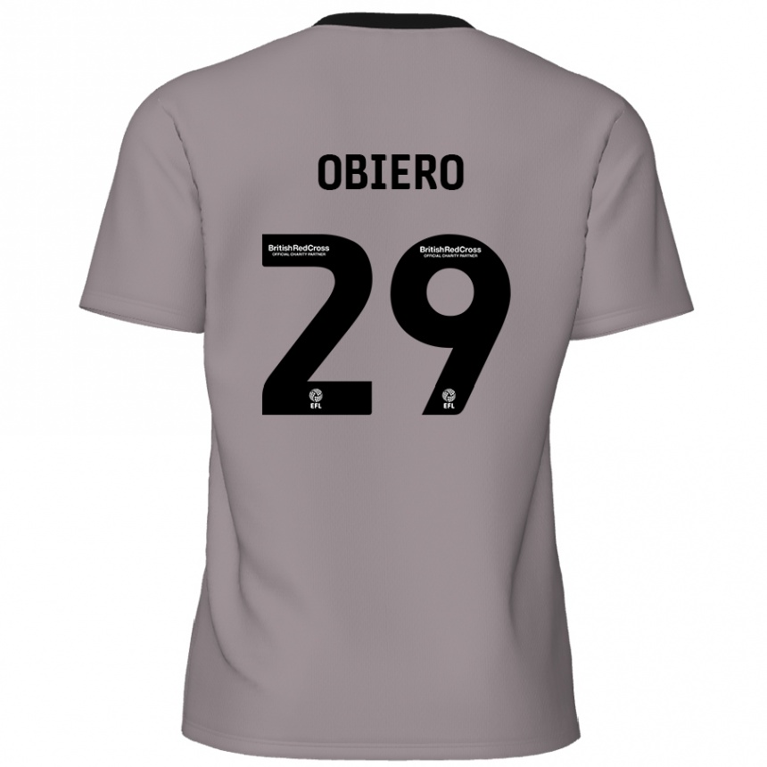 Enfant Football Maillot Zech Obiero #29 Gris Tenues Extérieur 2024/25 Canada