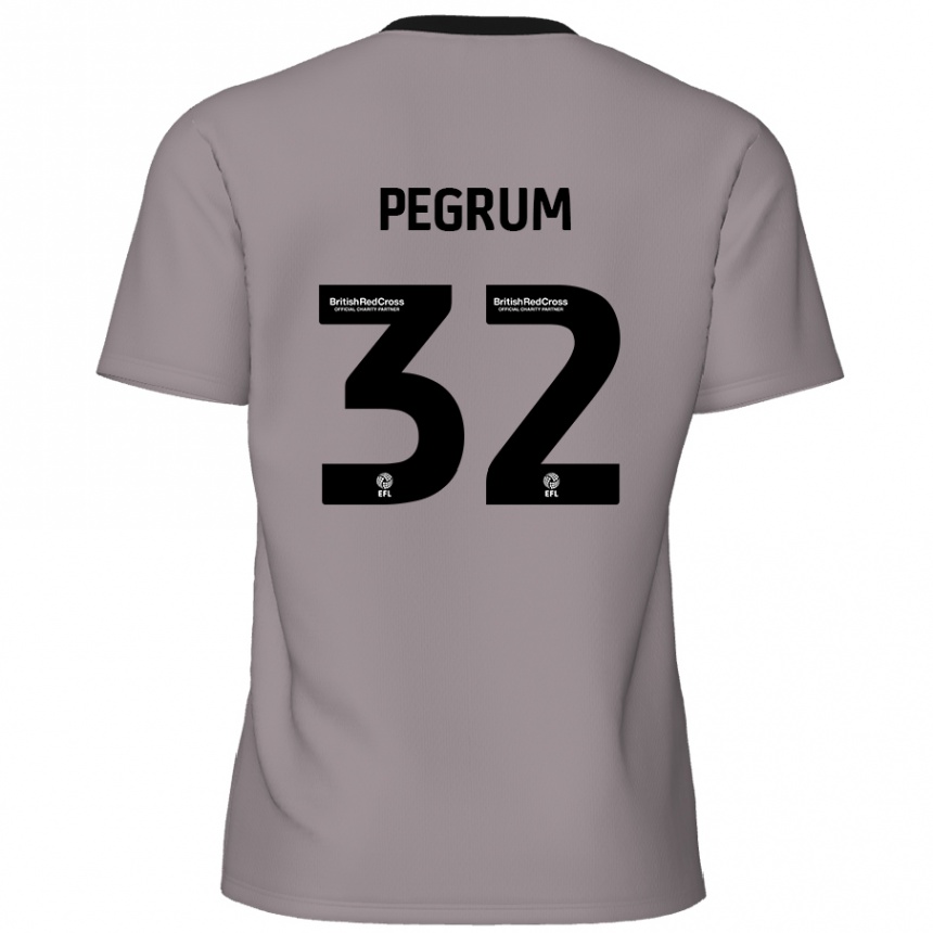 Enfant Football Maillot Charlie Pegrum #32 Gris Tenues Extérieur 2024/25 Canada