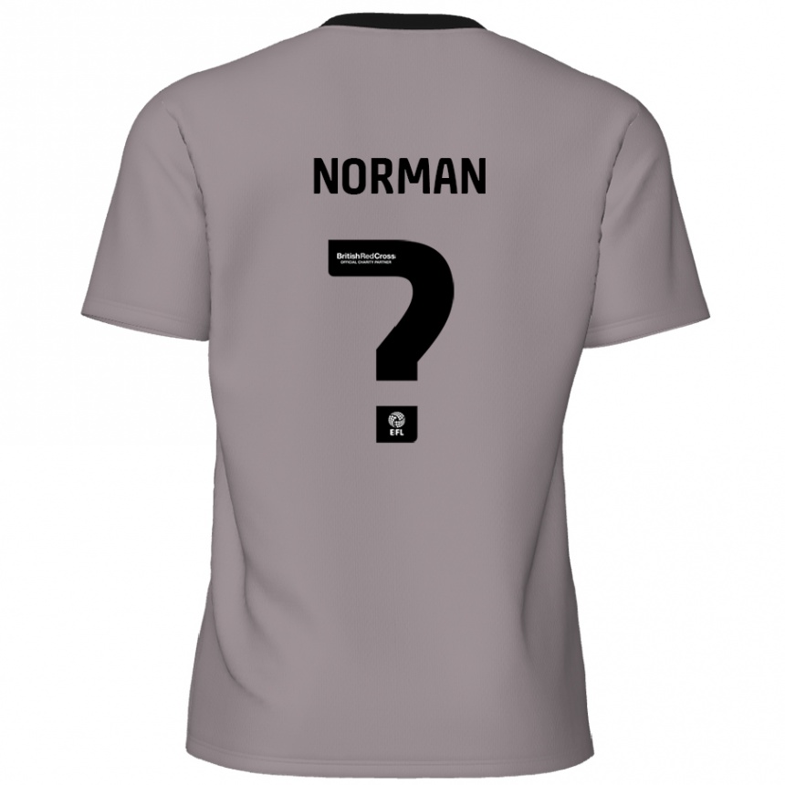 Enfant Football Maillot Freddie Norman #0 Gris Tenues Extérieur 2024/25 Canada