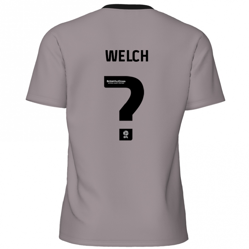 Enfant Football Maillot Makai Welch #0 Gris Tenues Extérieur 2024/25 Canada