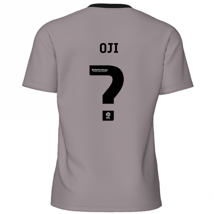 Enfant Football Maillot Uko Oji #0 Gris Tenues Extérieur 2024/25 Canada