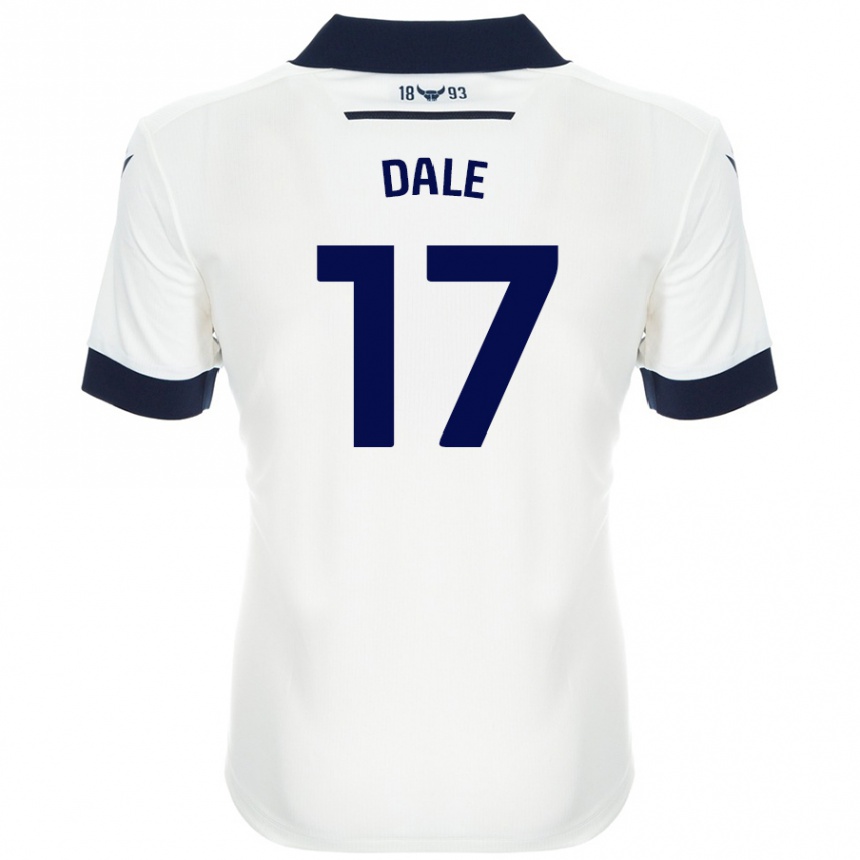 Enfant Football Maillot Owen Dale #17 Blanc Bleu Marine Tenues Extérieur 2024/25 Canada