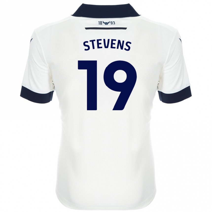 Enfant Football Maillot Lily Stevens #19 Blanc Bleu Marine Tenues Extérieur 2024/25 Canada