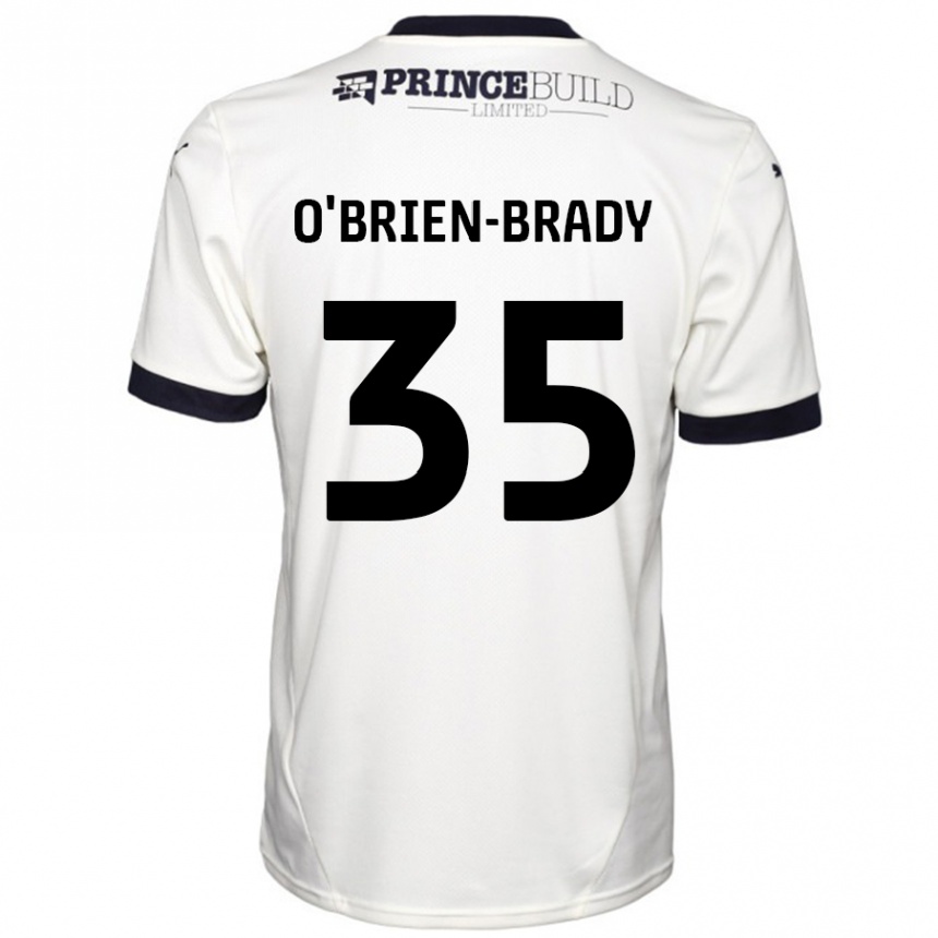 Kids Football Donay O'brien-Brady #35 Off White Black Away Jersey 2024/25 T-Shirt Canada