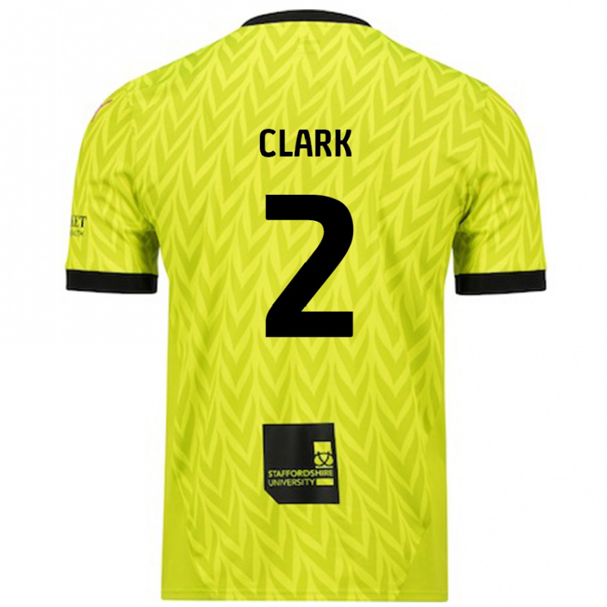 Kids Football Mitch Clark #2 Fluorescent Green Away Jersey 2024/25 T-Shirt Canada