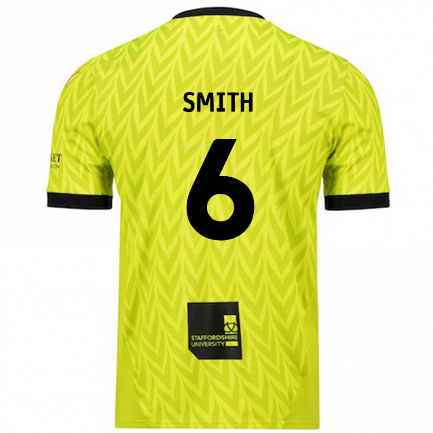 Enfant Football Maillot Nathan Smith #6 Vert Fluo Tenues Extérieur 2024/25 Canada