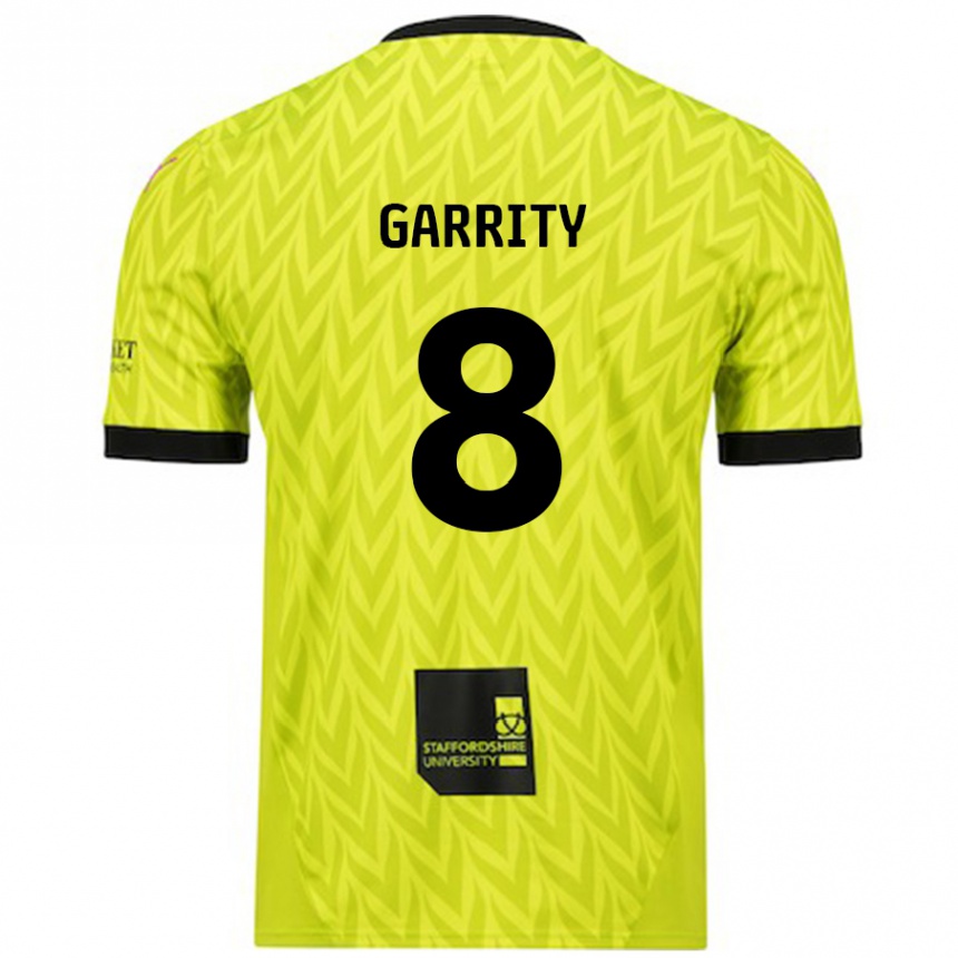 Enfant Football Maillot Ben Garrity #8 Vert Fluo Tenues Extérieur 2024/25 Canada