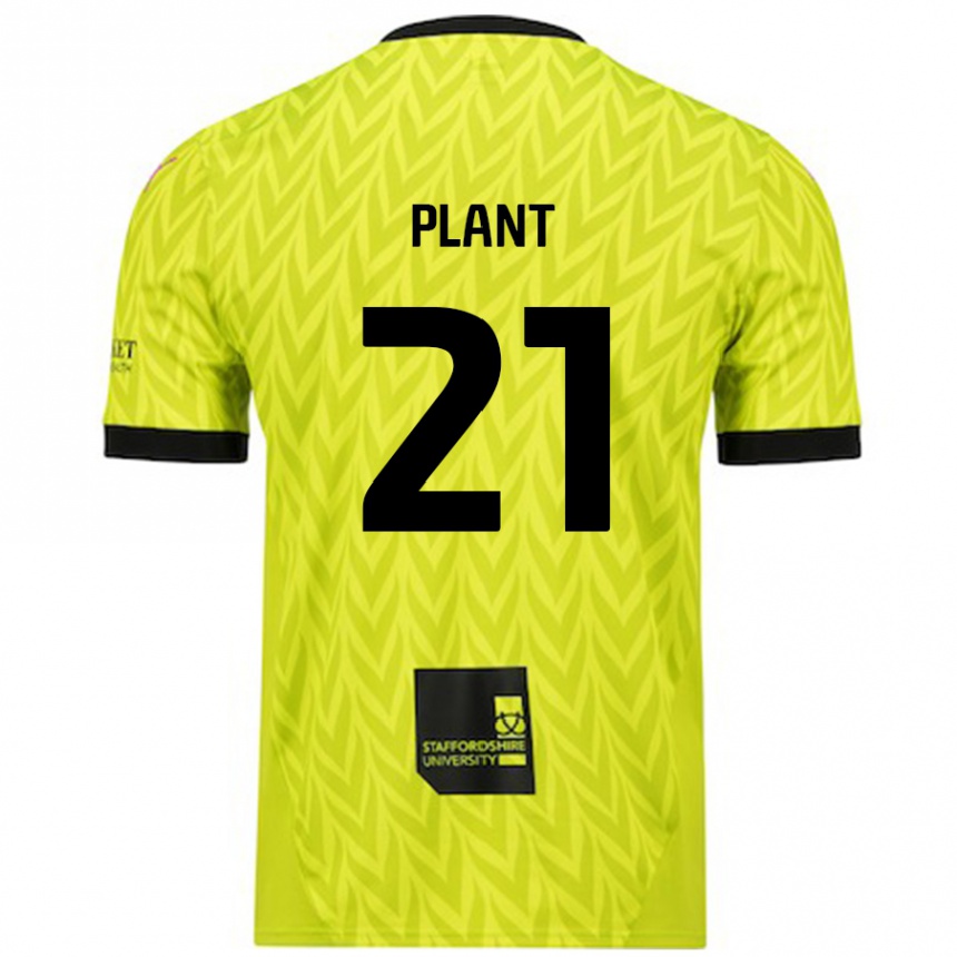 Enfant Football Maillot James Plant #21 Vert Fluo Tenues Extérieur 2024/25 Canada