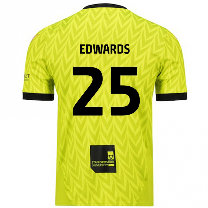 Enfant Football Maillot Diamond Edwards #25 Vert Fluo Tenues Extérieur 2024/25 Canada