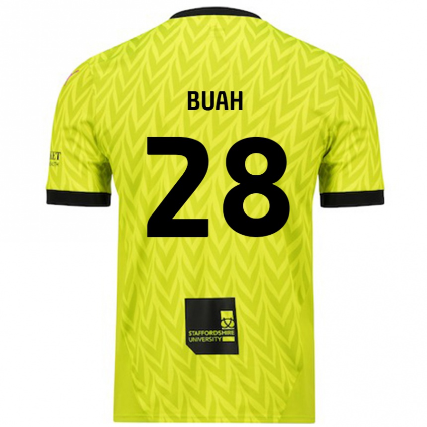 Enfant Football Maillot Andrew Buah #28 Vert Fluo Tenues Extérieur 2024/25 Canada