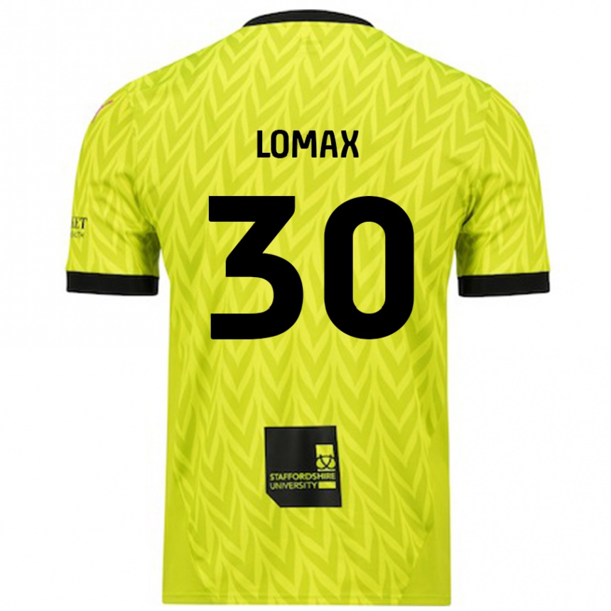 Enfant Football Maillot Ben Lomax #30 Vert Fluo Tenues Extérieur 2024/25 Canada