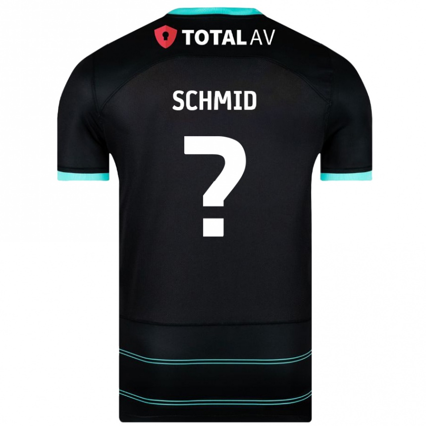 Enfant Football Maillot Nicolas Schmid #0 Noir Tenues Extérieur 2024/25 Canada