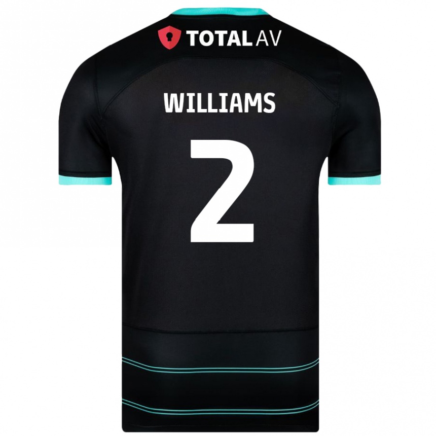 Enfant Football Maillot Jordan Williams #2 Noir Tenues Extérieur 2024/25 Canada