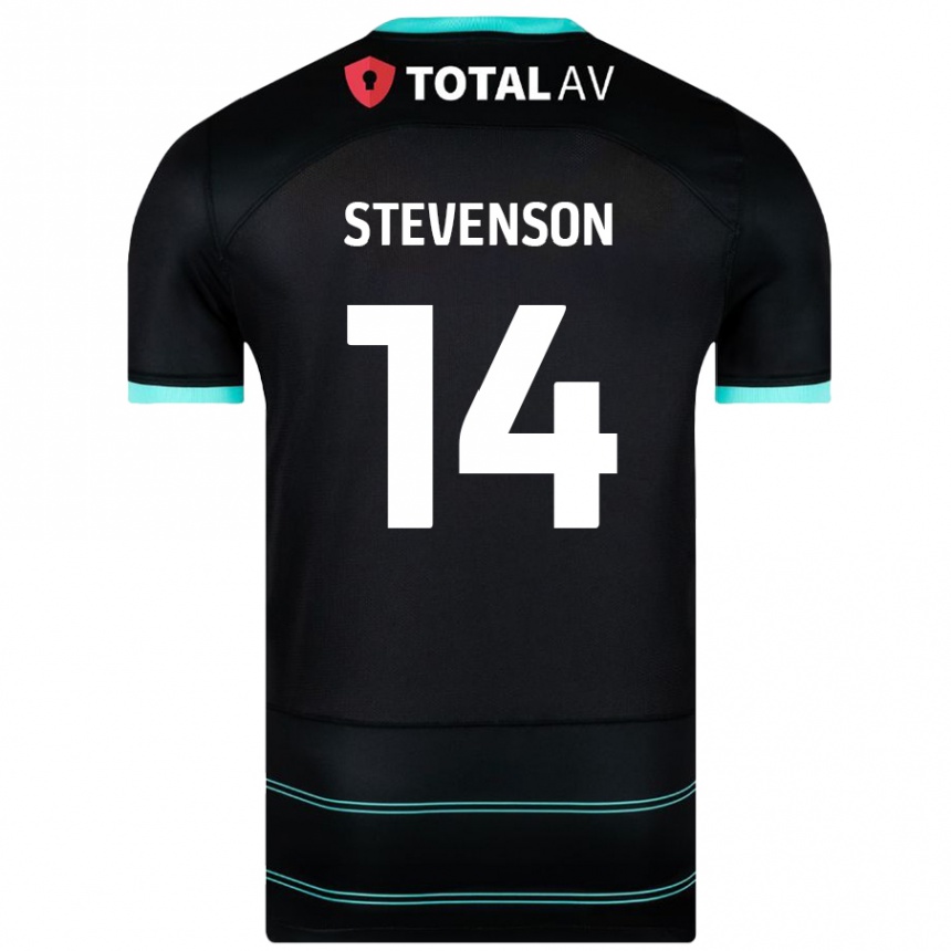 Enfant Football Maillot Ben Stevenson #14 Noir Tenues Extérieur 2024/25 Canada