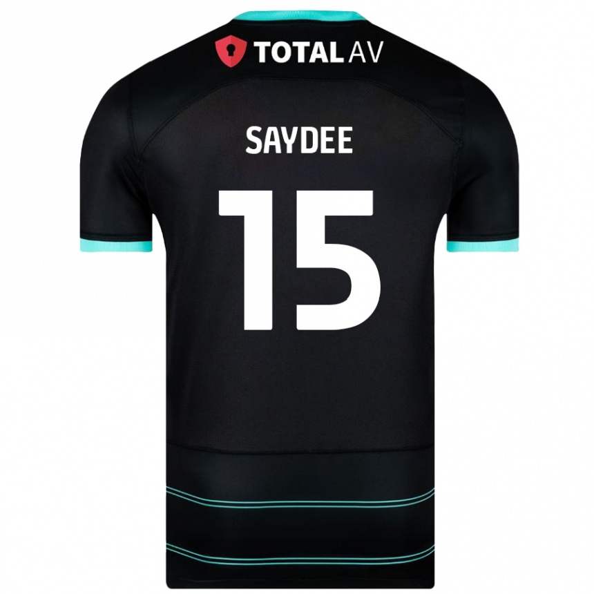 Enfant Football Maillot Christian Saydee #15 Noir Tenues Extérieur 2024/25 Canada