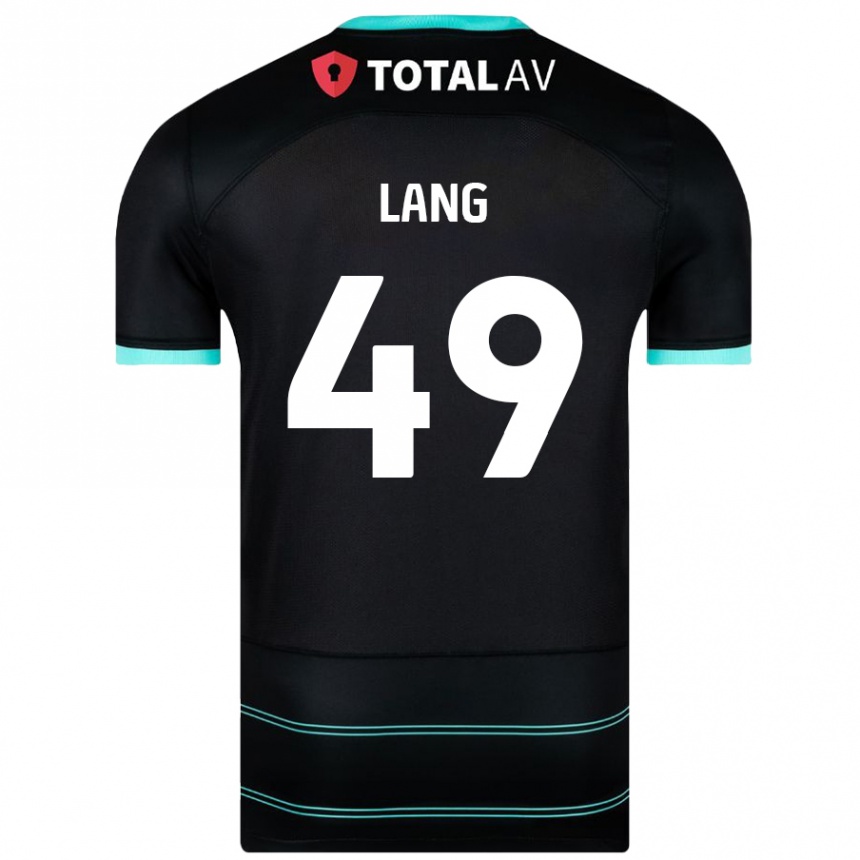 Enfant Football Maillot Callum Lang #49 Noir Tenues Extérieur 2024/25 Canada