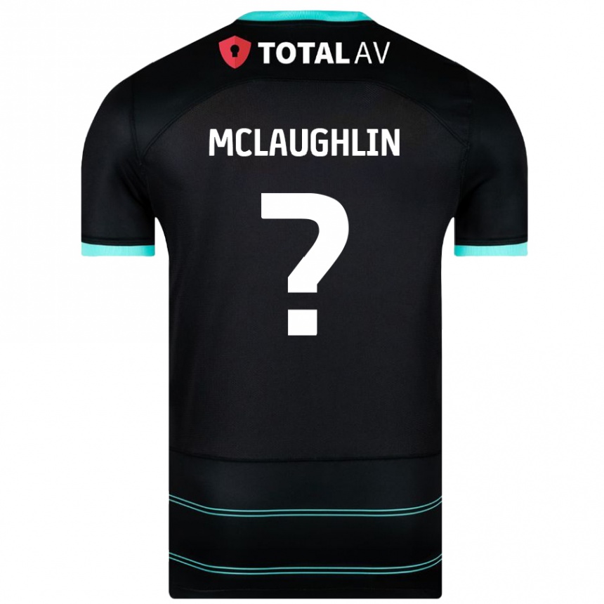 Enfant Football Maillot Erin Mclaughlin #0 Noir Tenues Extérieur 2024/25 Canada