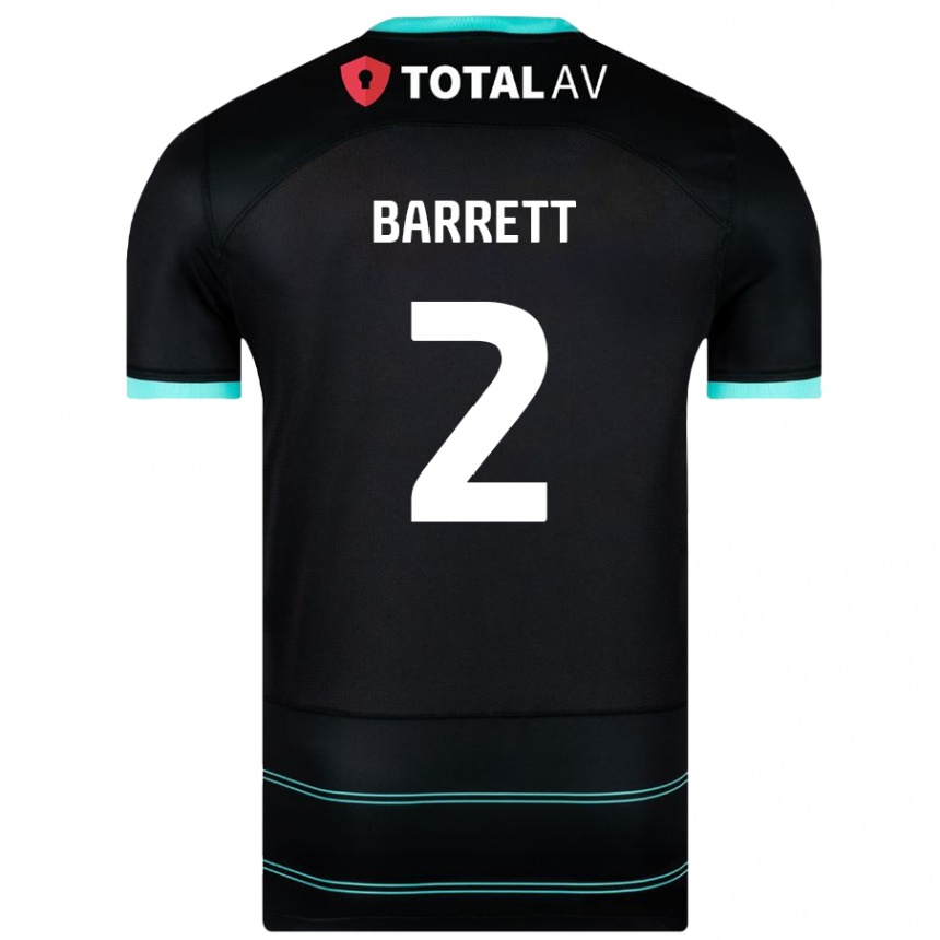 Enfant Football Maillot Nicole Barrett #2 Noir Tenues Extérieur 2024/25 Canada