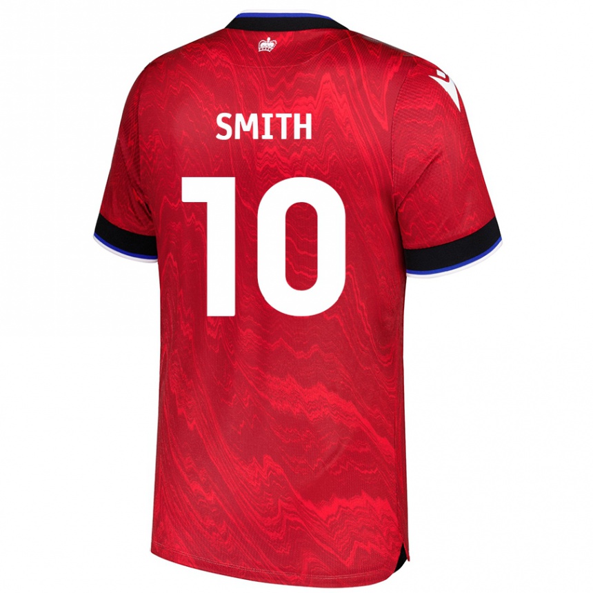 Kids Football Sam Smith #10 Red Black Away Jersey 2024/25 T-Shirt Canada