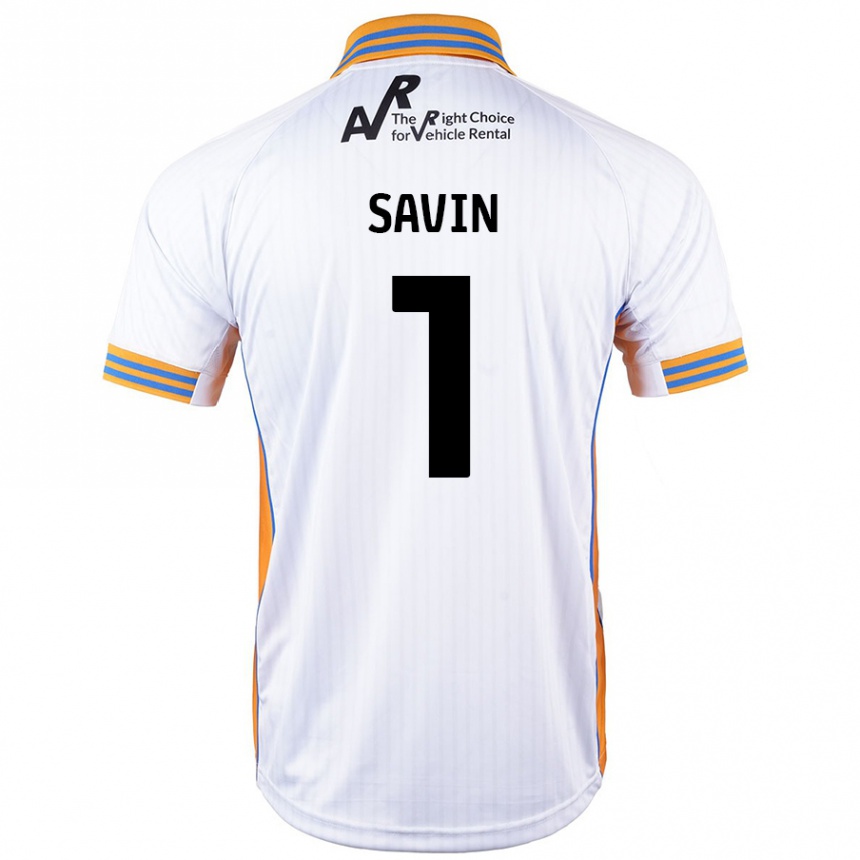 Enfant Football Maillot Toby Savin #1 Blanc Tenues Extérieur 2024/25 Canada