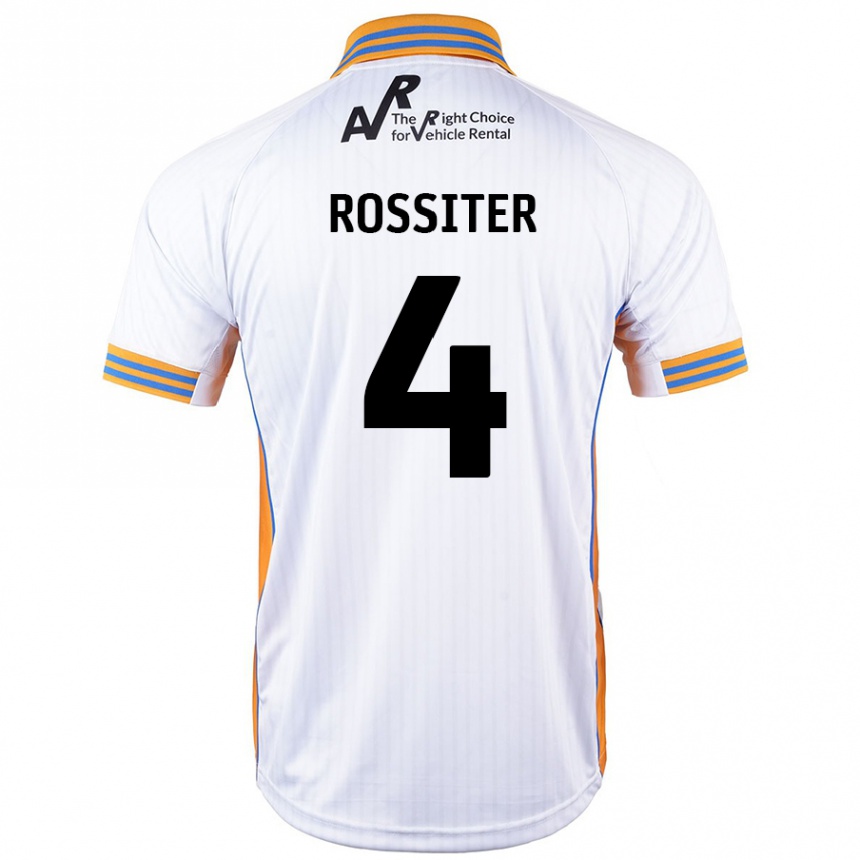 Enfant Football Maillot Jordan Rossiter #4 Blanc Tenues Extérieur 2024/25 Canada