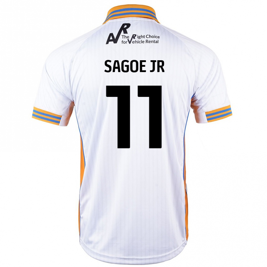 Enfant Football Maillot Charles Sagoe Jr #11 Blanc Tenues Extérieur 2024/25 Canada