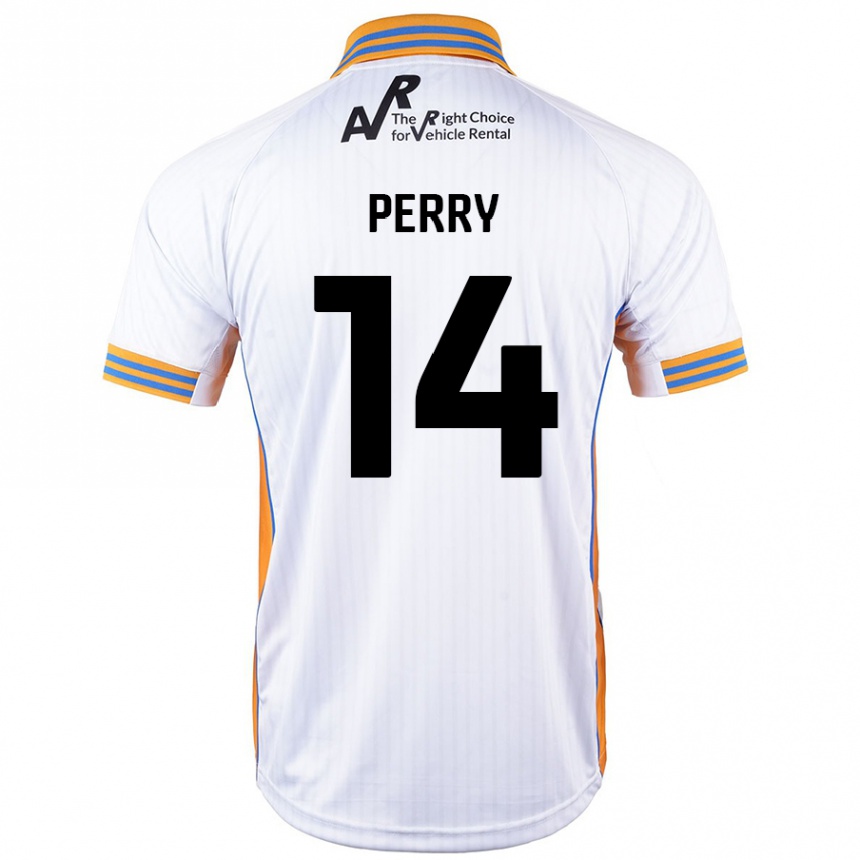 Enfant Football Maillot Taylor Perry #14 Blanc Tenues Extérieur 2024/25 Canada