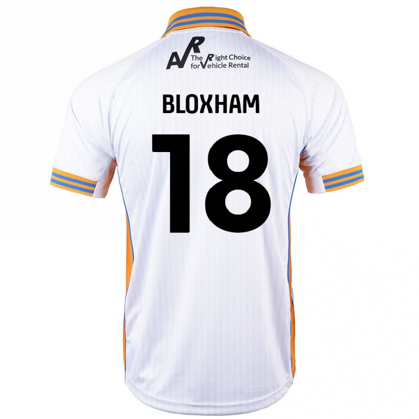 Enfant Football Maillot Tom Bloxham #18 Blanc Tenues Extérieur 2024/25 Canada