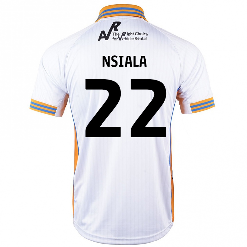 Kids Football Toto Nsiala #22 White Away Jersey 2024/25 T-Shirt Canada