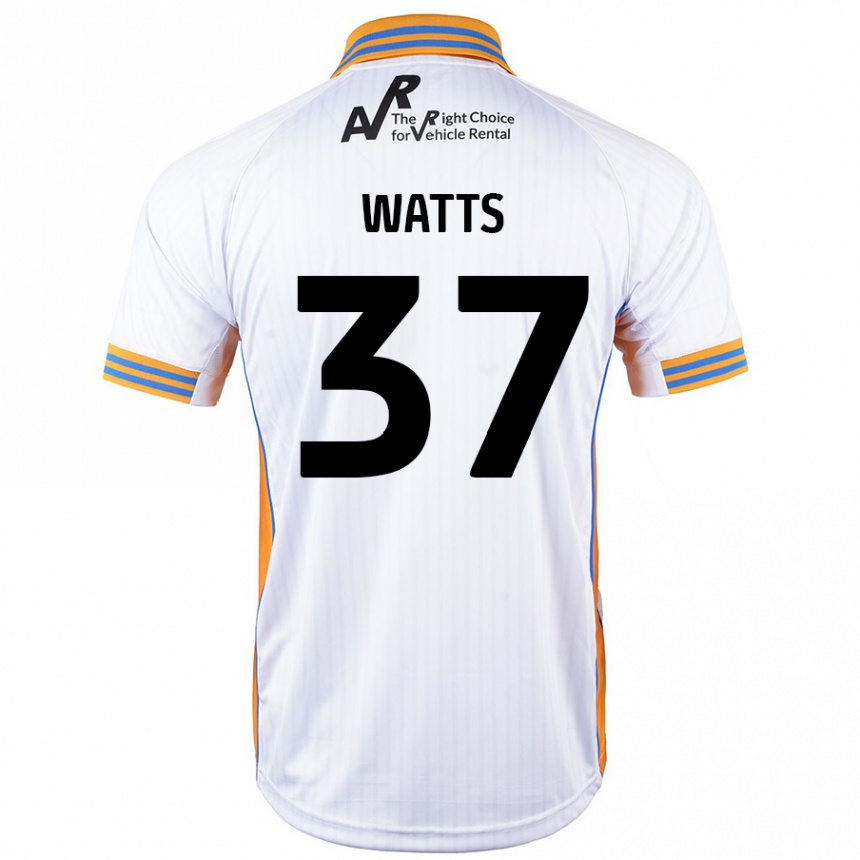 Enfant Football Maillot Harvey Watts #37 Blanc Tenues Extérieur 2024/25 Canada