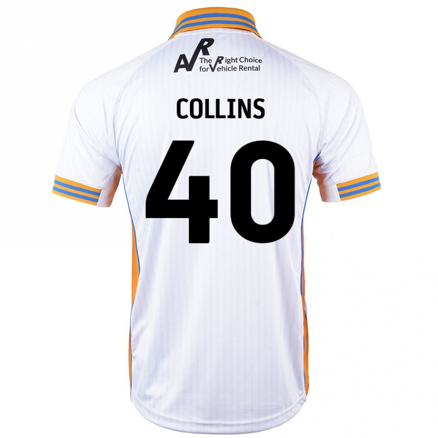 Enfant Football Maillot Jude Collins #40 Blanc Tenues Extérieur 2024/25 Canada