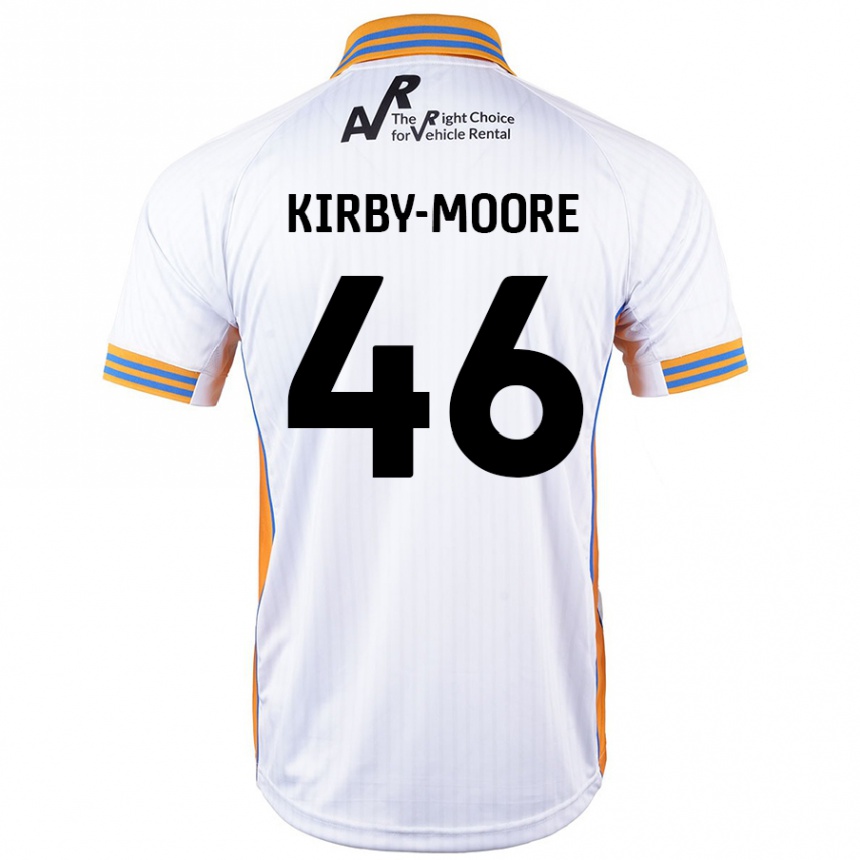 Enfant Football Maillot Harvey Kirby-Moore #46 Blanc Tenues Extérieur 2024/25 Canada