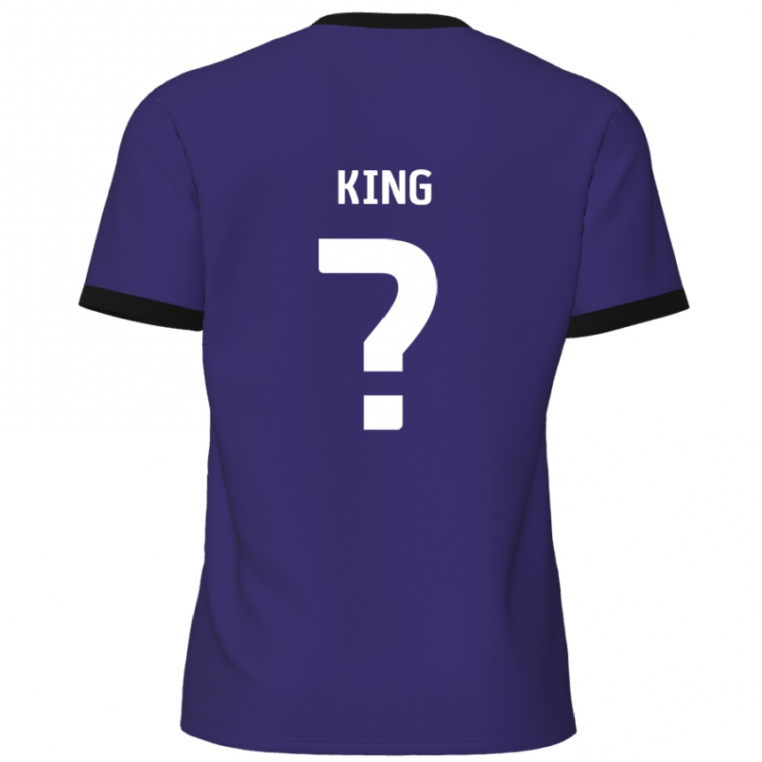 Kids Football Eli King #0 Purple Away Jersey 2024/25 T-Shirt Canada