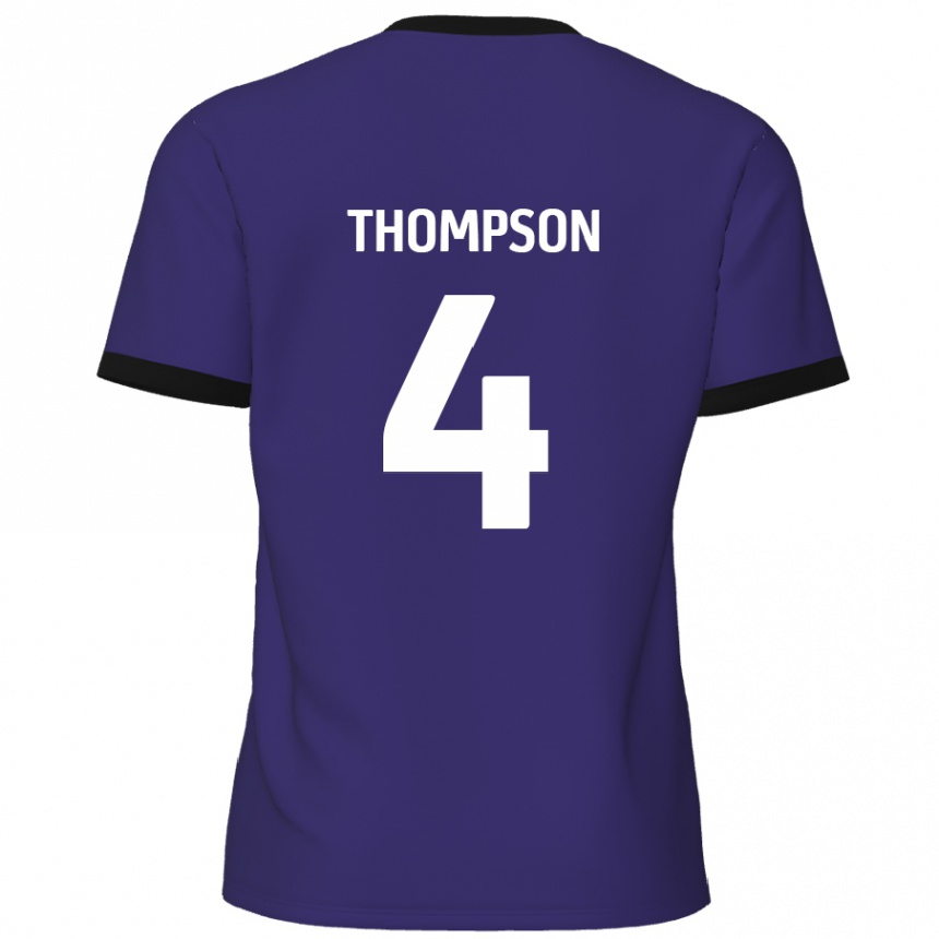 Kids Football Nathan Thompson #4 Purple Away Jersey 2024/25 T-Shirt Canada