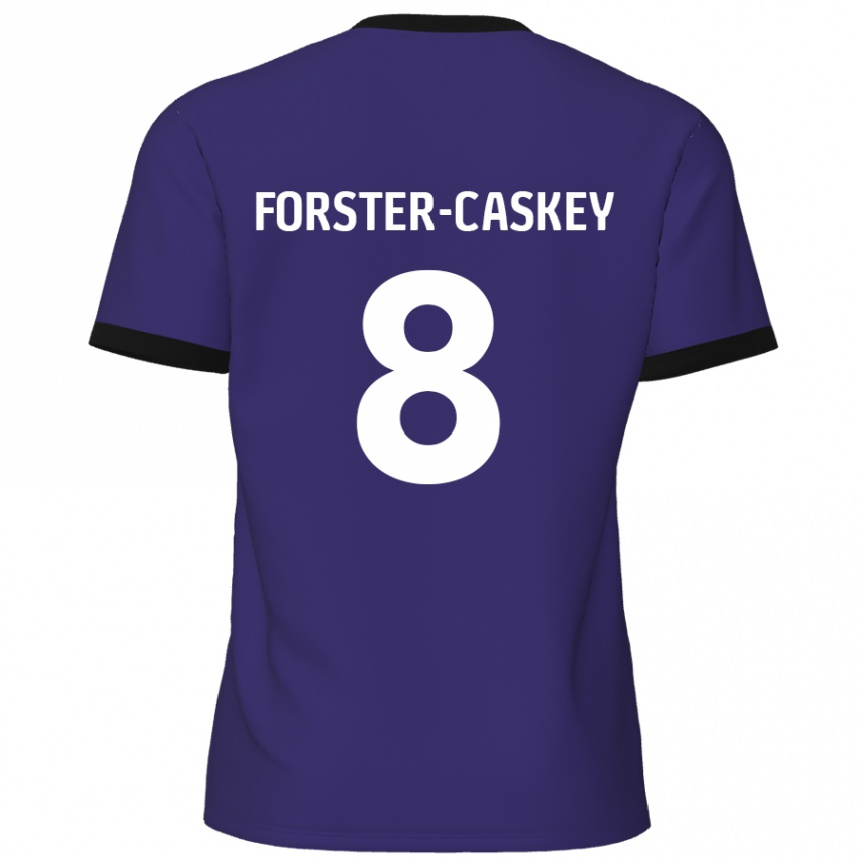 Kids Football Jake Forster-Caskey #8 Purple Away Jersey 2024/25 T-Shirt Canada