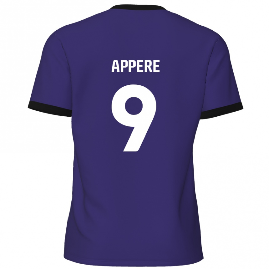 Kids Football Louis Appéré #9 Purple Away Jersey 2024/25 T-Shirt Canada