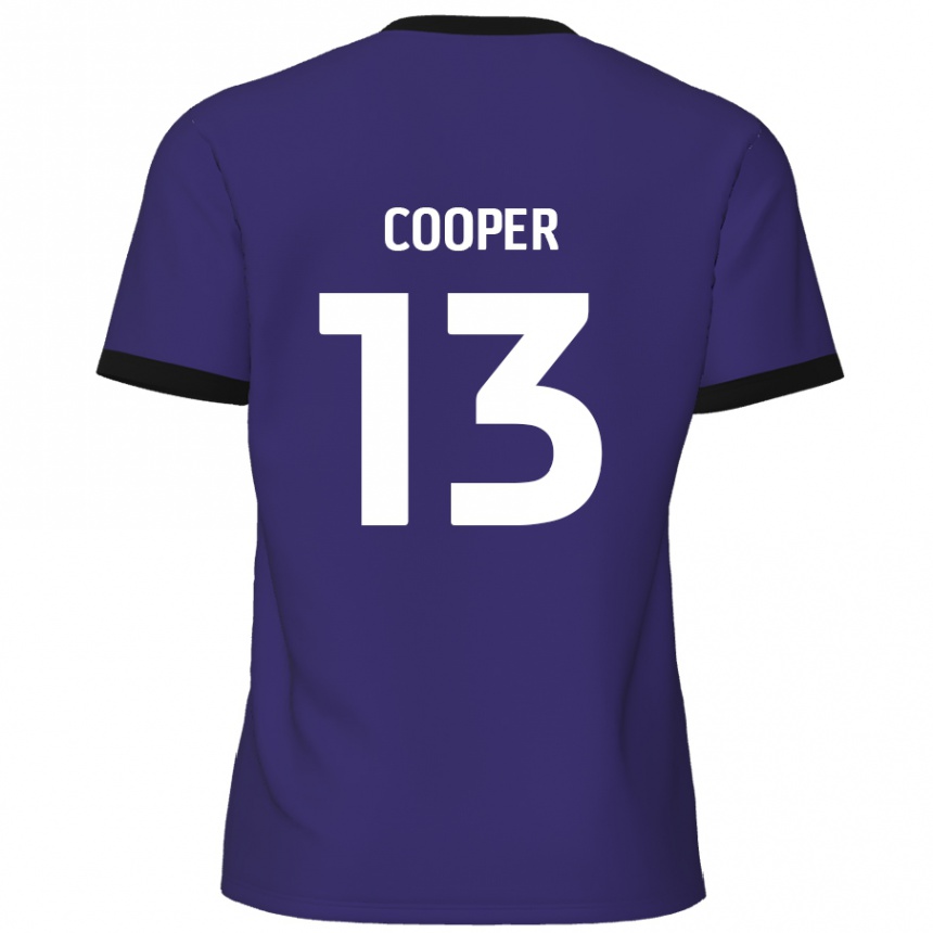 Kids Football Murphy Cooper #13 Purple Away Jersey 2024/25 T-Shirt Canada