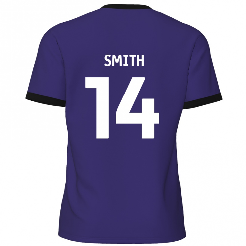 Kids Football Kane Smith #14 Purple Away Jersey 2024/25 T-Shirt Canada