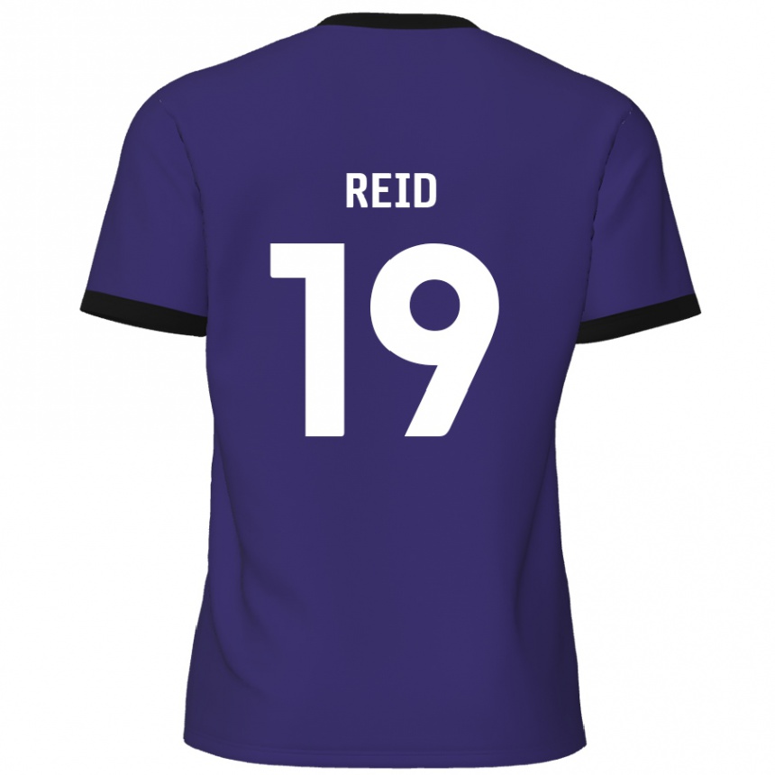 Kids Football Jamie Reid #19 Purple Away Jersey 2024/25 T-Shirt Canada