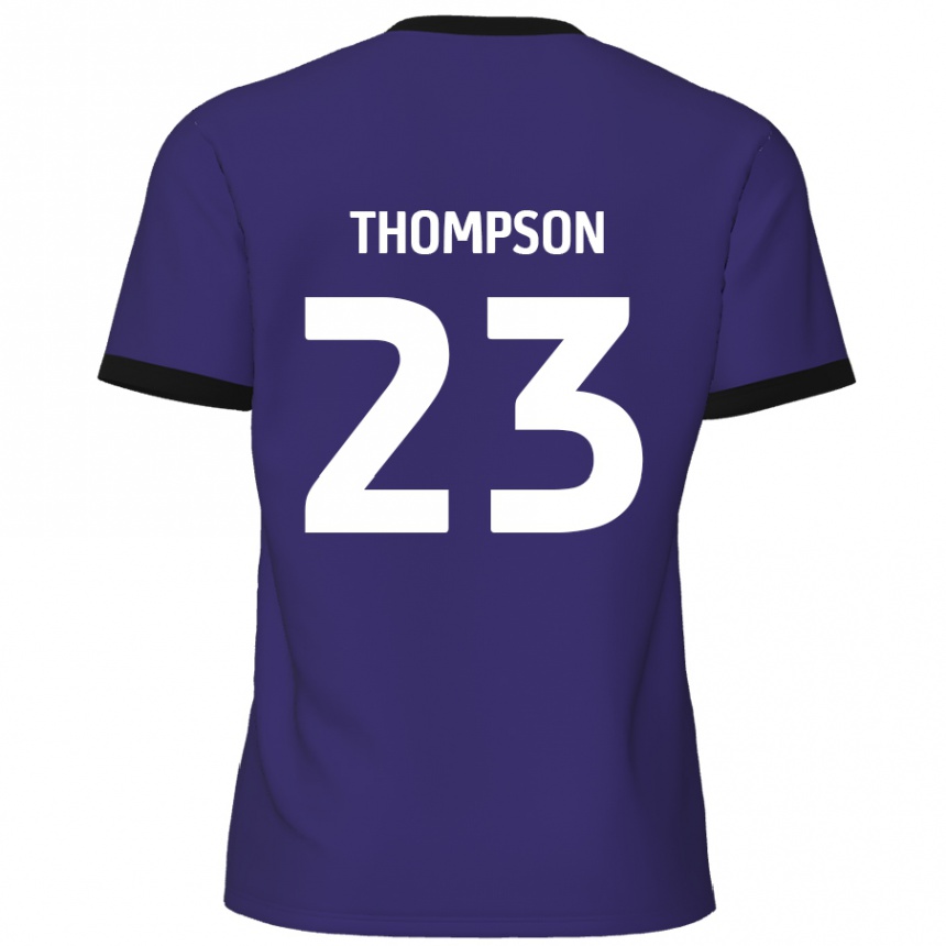 Kids Football Louis Thompson #23 Purple Away Jersey 2024/25 T-Shirt Canada