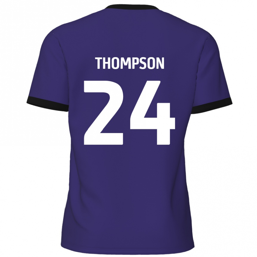 Kids Football Ben Thompson #24 Purple Away Jersey 2024/25 T-Shirt Canada