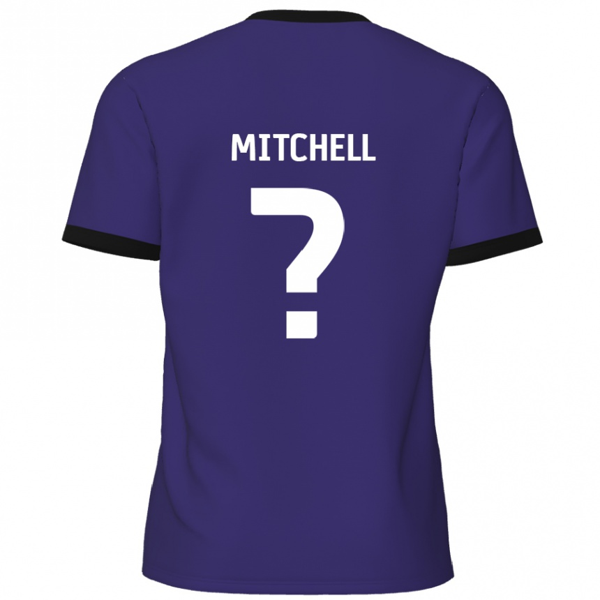 Kids Football Rylee Mitchell #0 Purple Away Jersey 2024/25 T-Shirt Canada