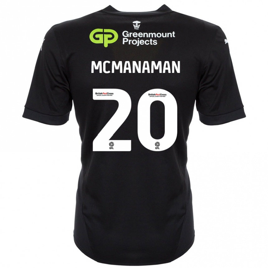 Enfant Football Maillot Callum Mcmanaman #20 Noir Tenues Extérieur 2024/25 Canada