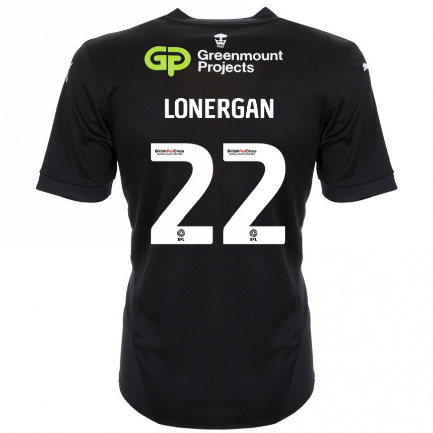 Enfant Football Maillot Andy Lonergan #22 Noir Tenues Extérieur 2024/25 Canada