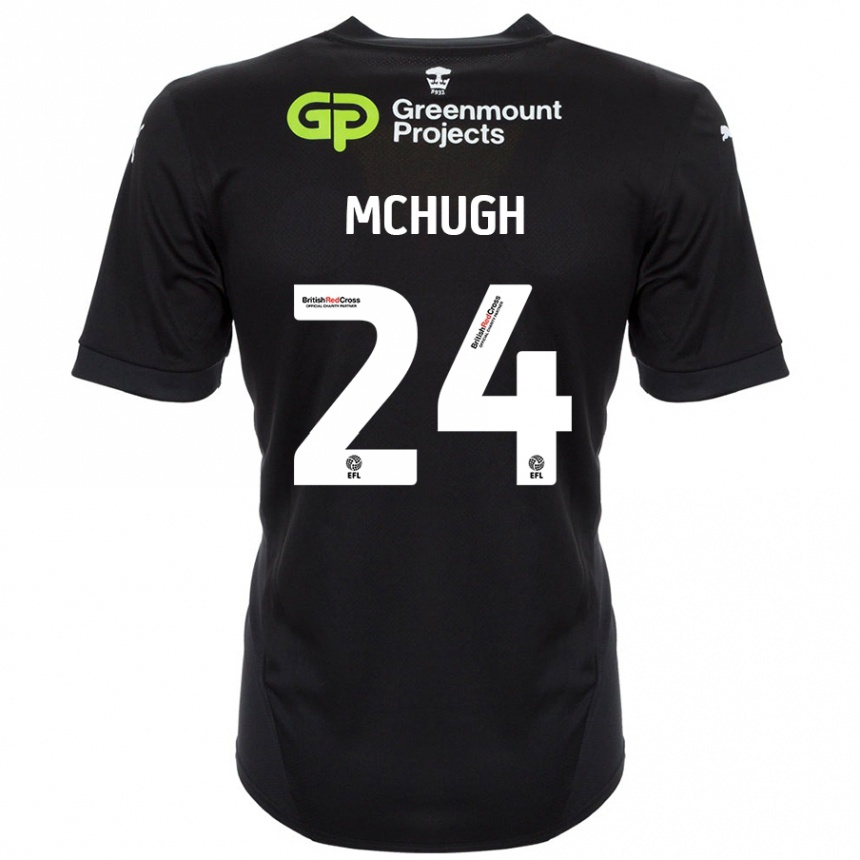 Enfant Football Maillot Harry Mchugh #24 Noir Tenues Extérieur 2024/25 Canada