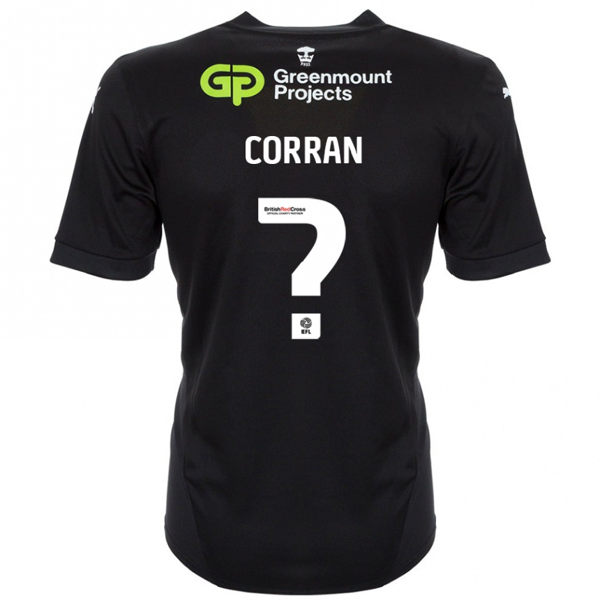 Kids Football Matthew Corran #0 Black Away Jersey 2024/25 T-Shirt Canada