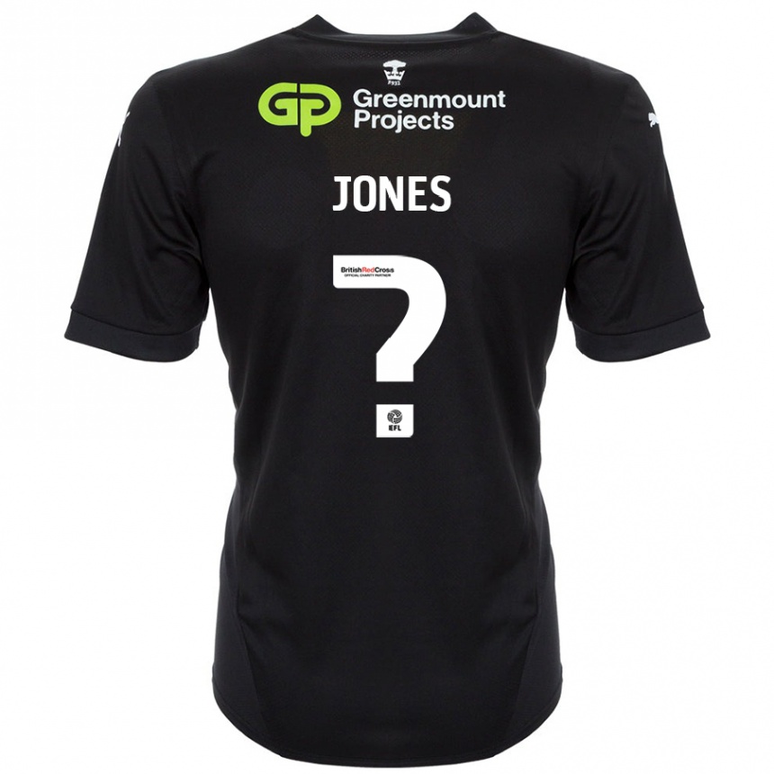 Kids Football Callum Jones #0 Black Away Jersey 2024/25 T-Shirt Canada